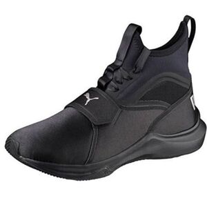 Puma Phenom Satin Womens Shoes Hightop Sneakers Womens Black Athletic Shoes